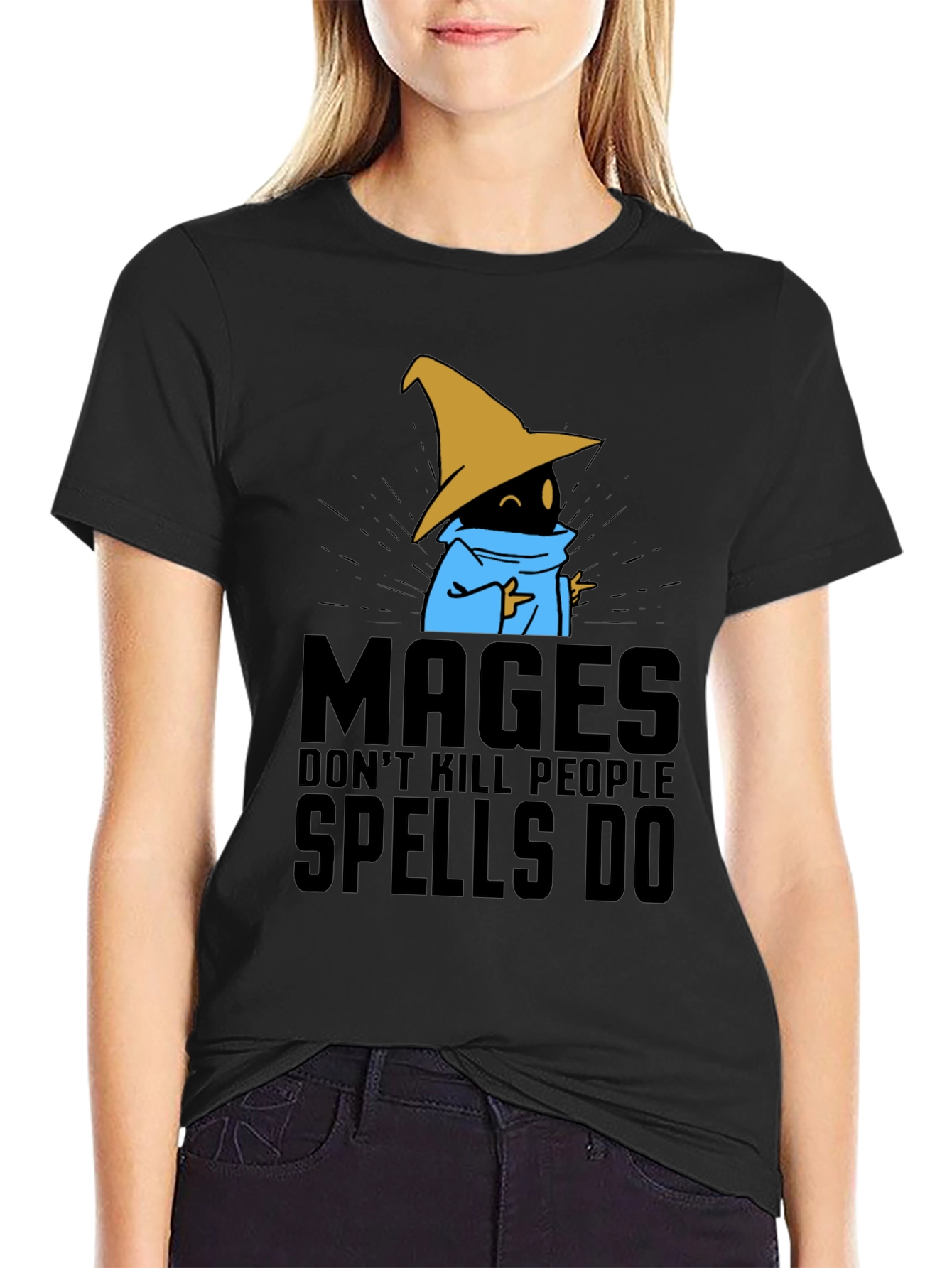 Mages Dont Kill People - Spells Do T-Shirt