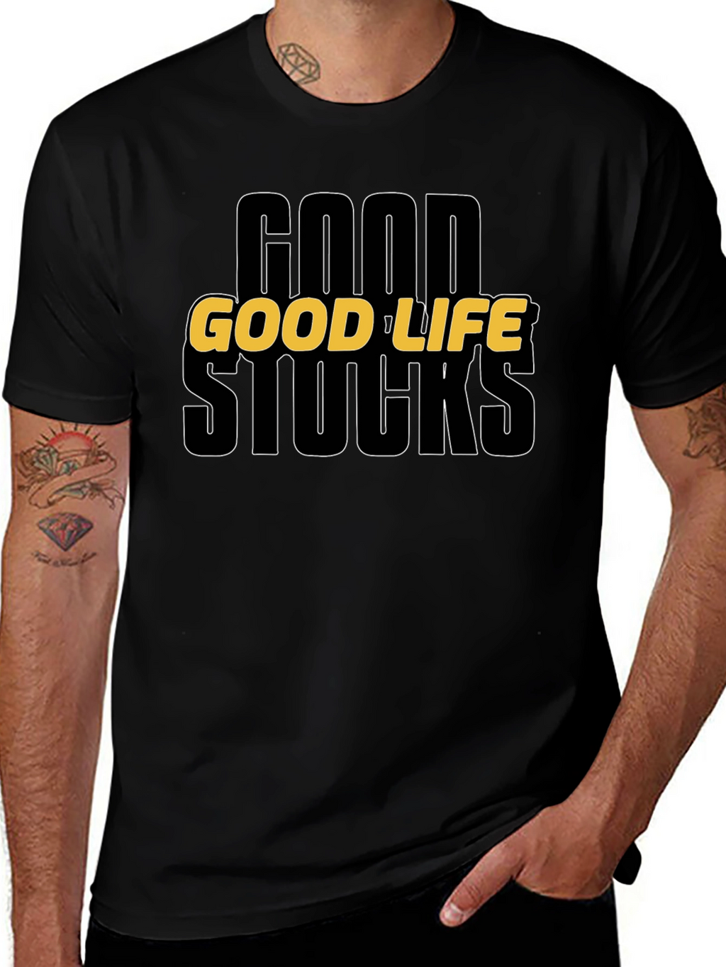 Good Life Stocks Graphic Tee - Casual Style