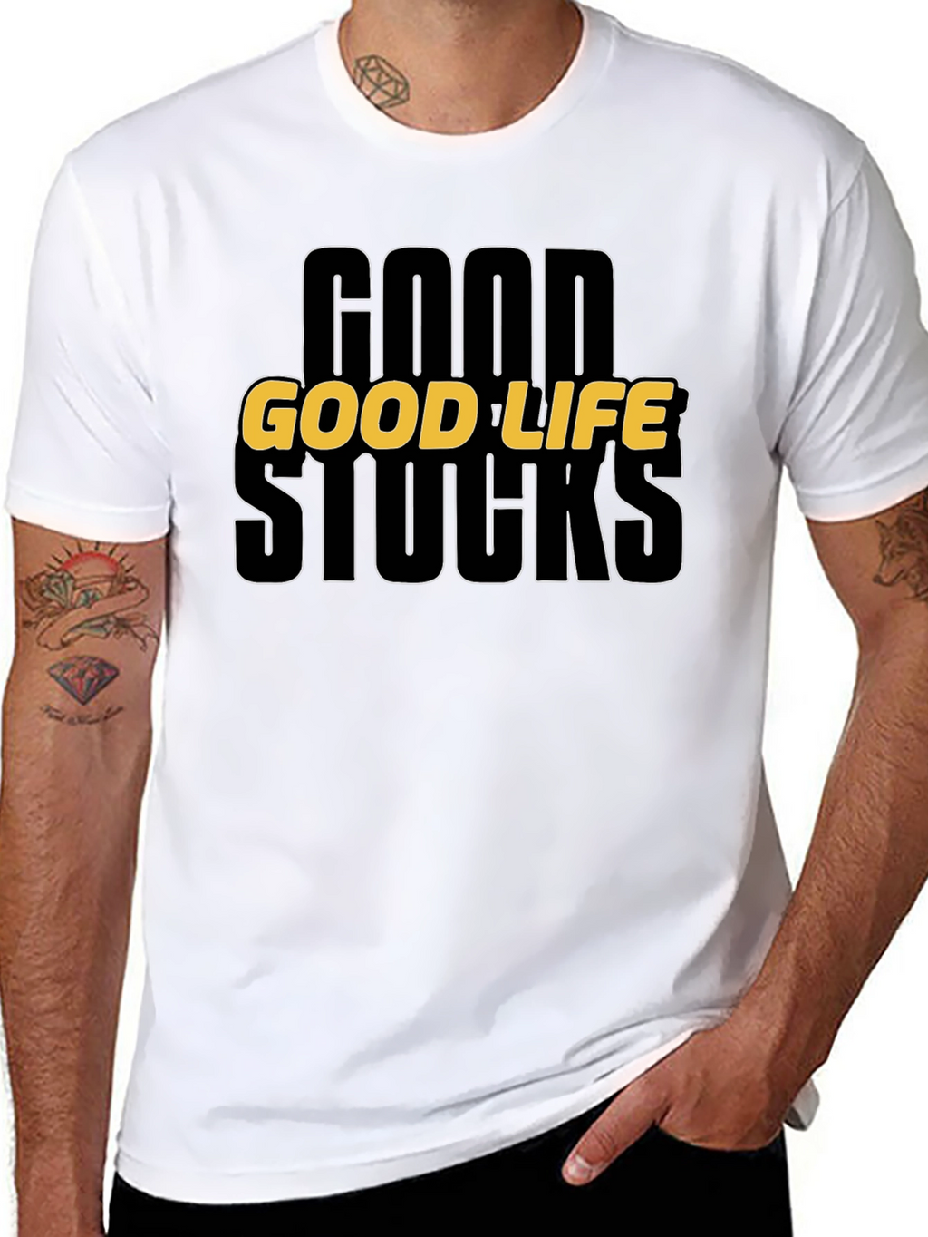 Good Life Stocks Graphic Tee - Casual Style