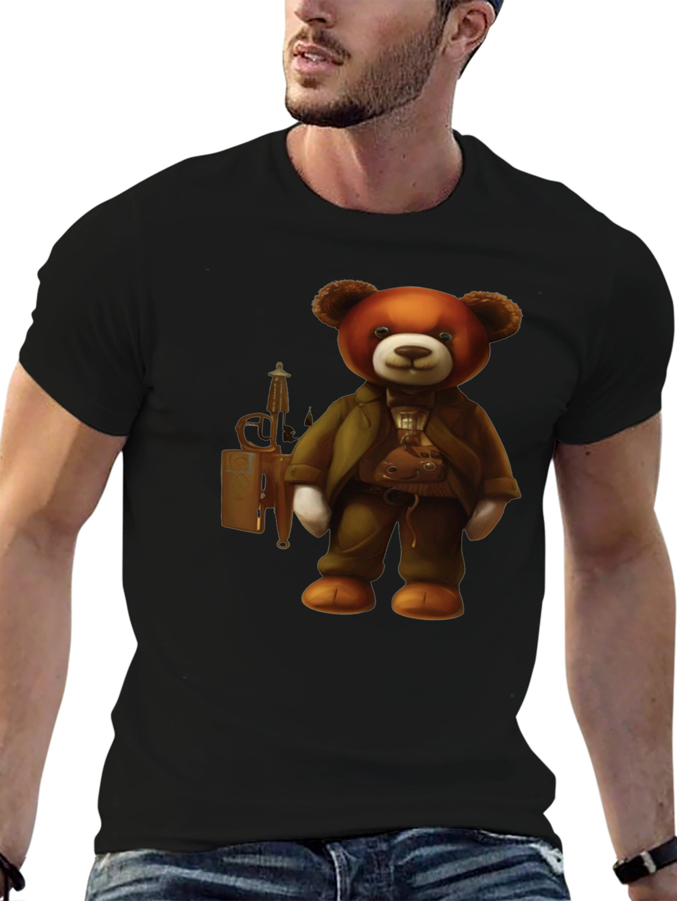 Steampunk Teddy Bear Graphic T-Shirt