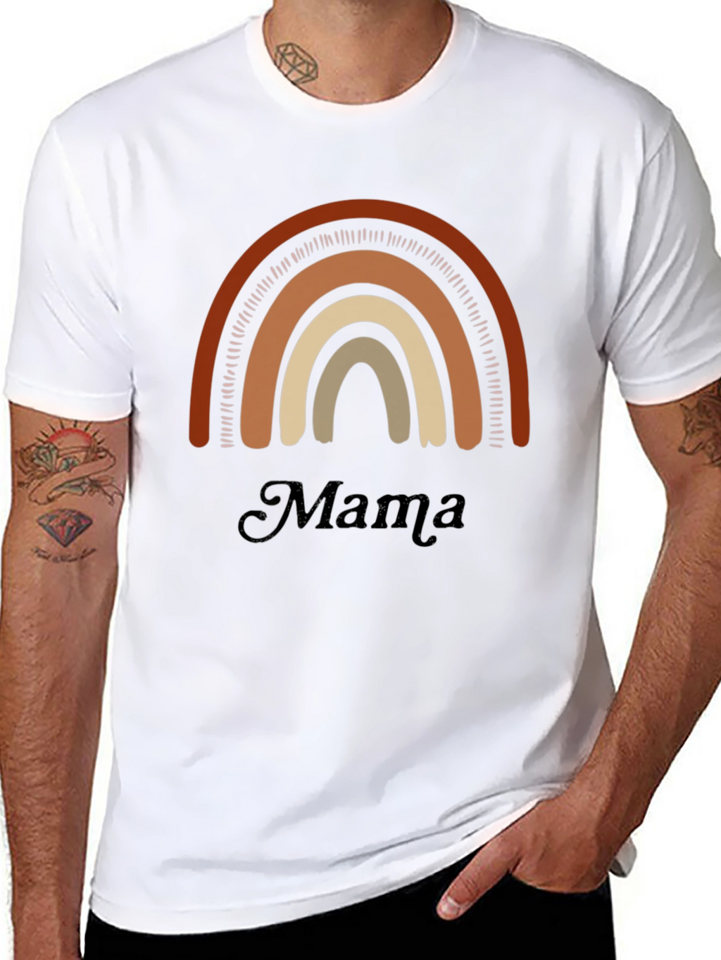 Mama Rainbow Graphic Tee - Comfort & Style