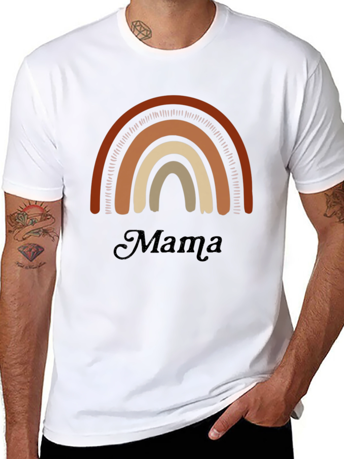 Mama Rainbow Graphic Tee - Comfort & Style