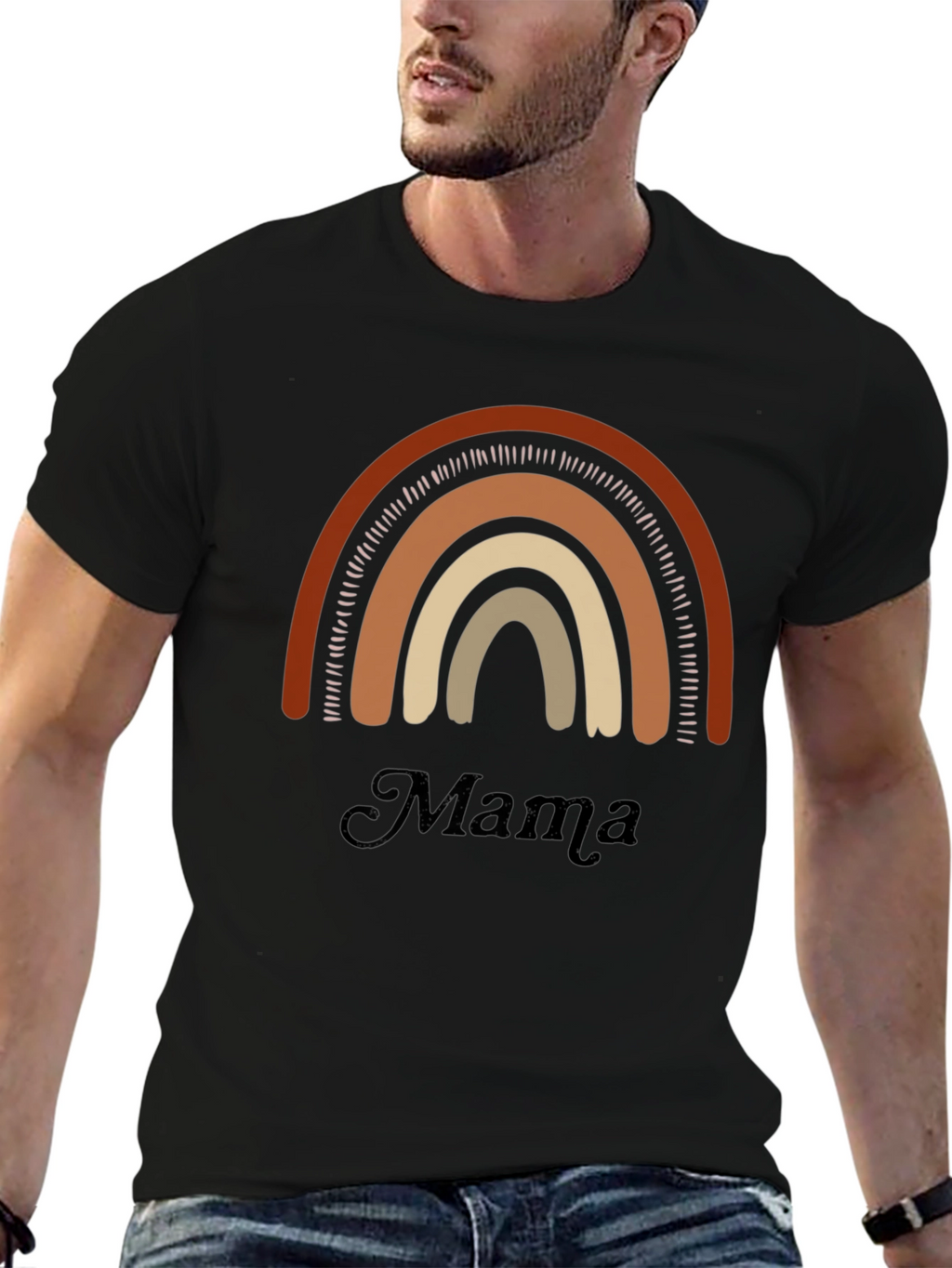 Mama Rainbow Graphic Tee - Comfort & Style