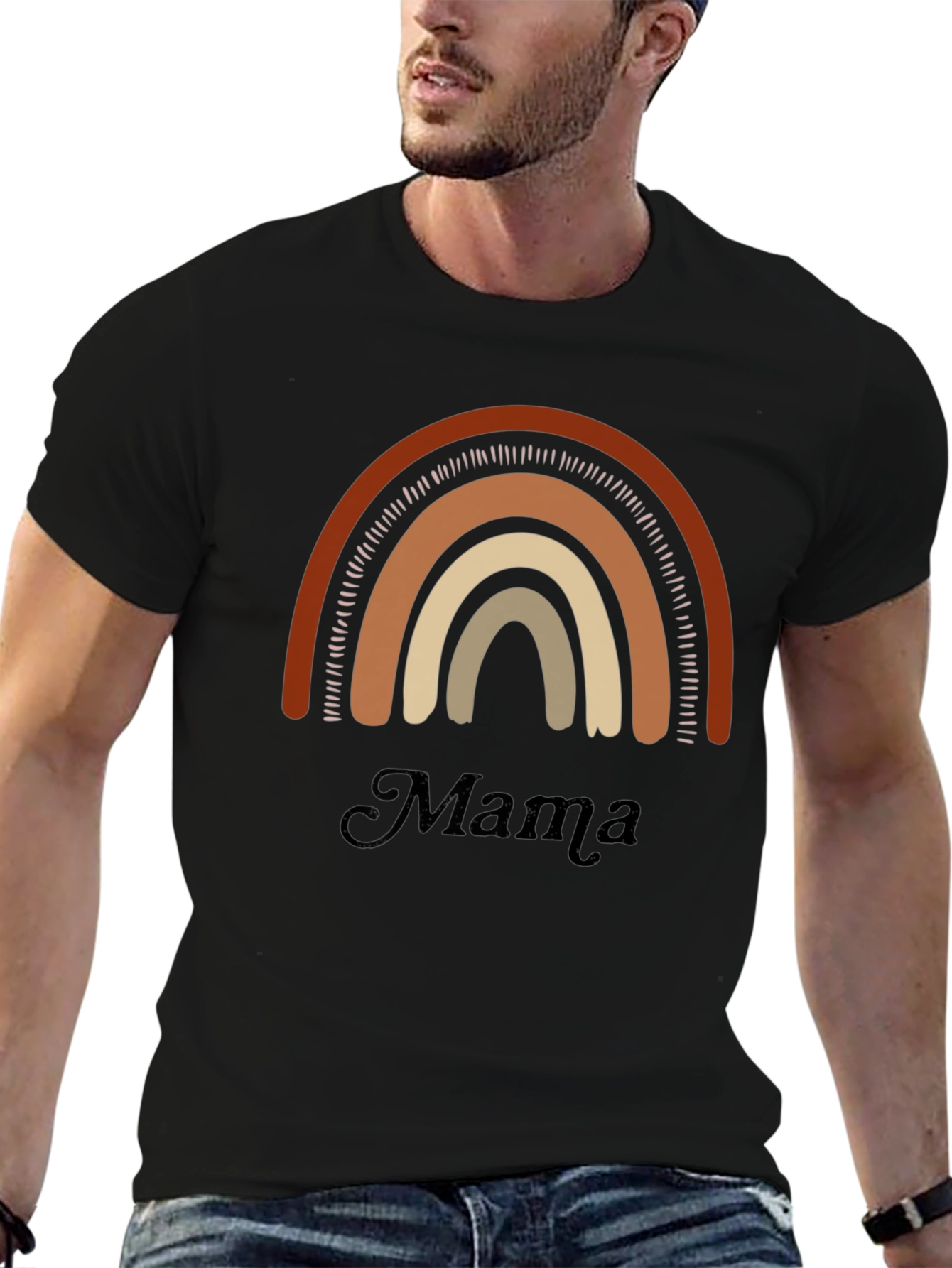 Mama Rainbow Graphic Tee - Comfort & Style