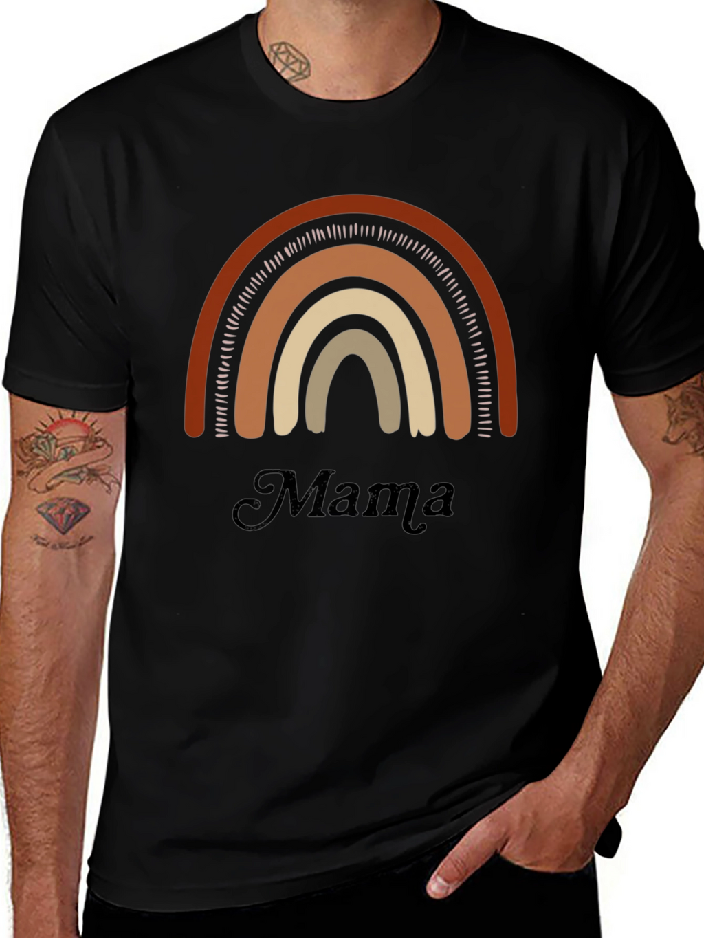 Mama Rainbow Graphic Tee - Comfort & Style