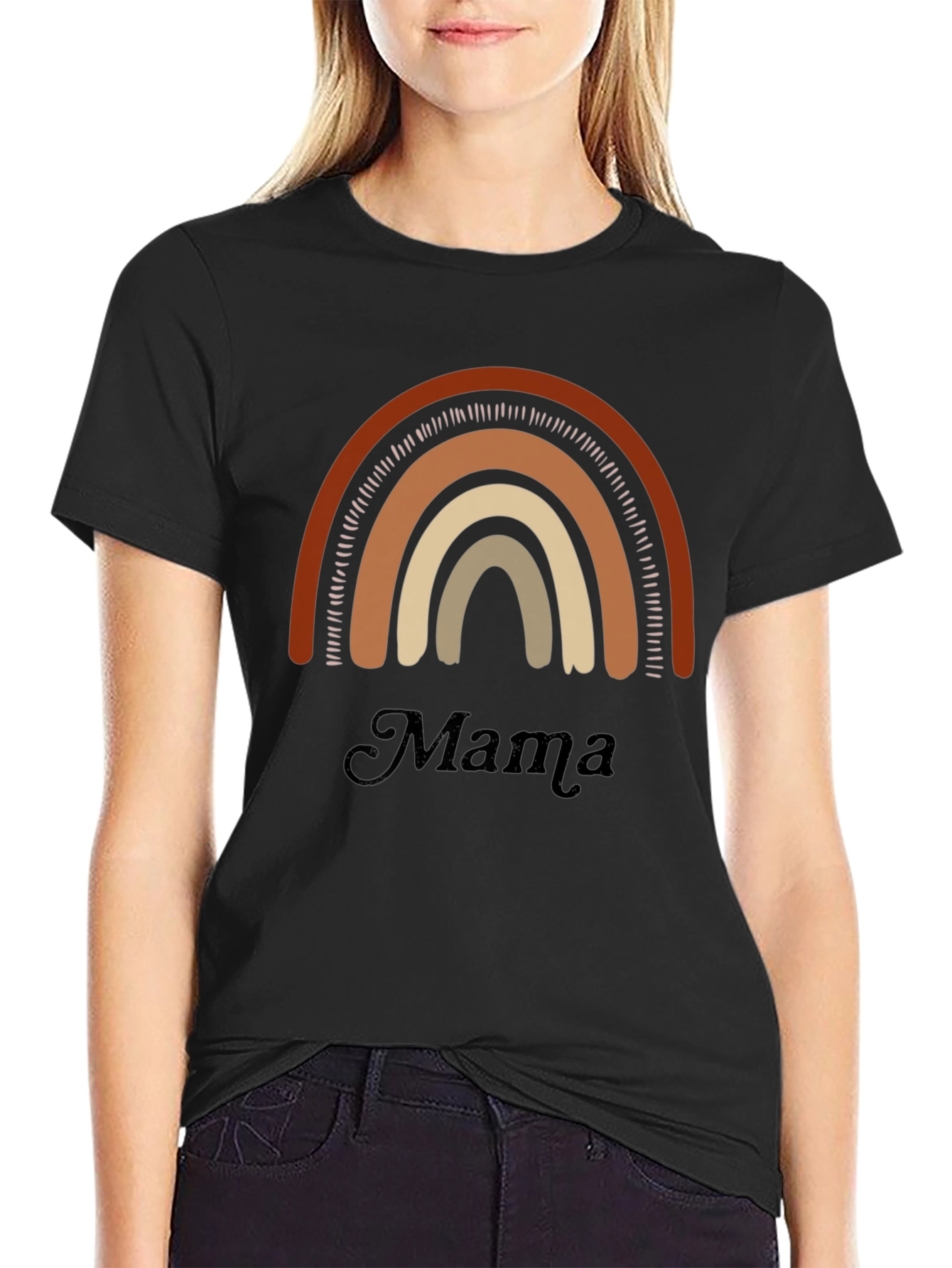 Mama Rainbow Graphic Tee - Comfort & Style