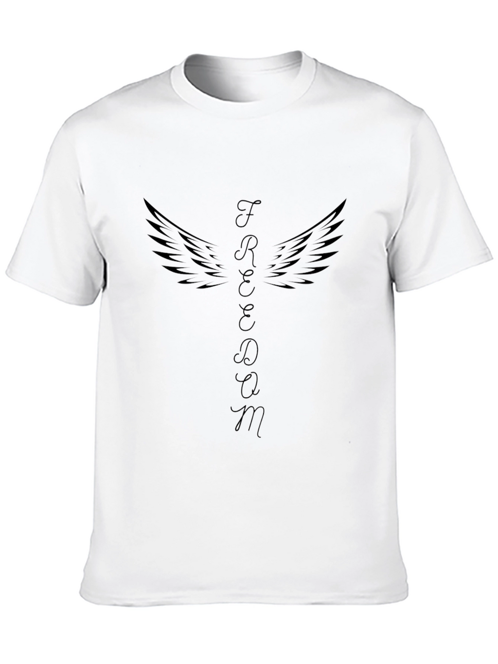 Freedom Wings Graphic Tee - Unisex Black T-Shirt