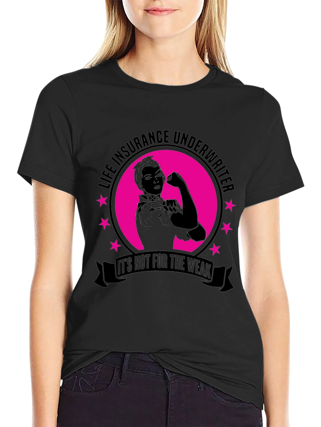 Life Insurance Underwriter T-Shirt - Strong Women