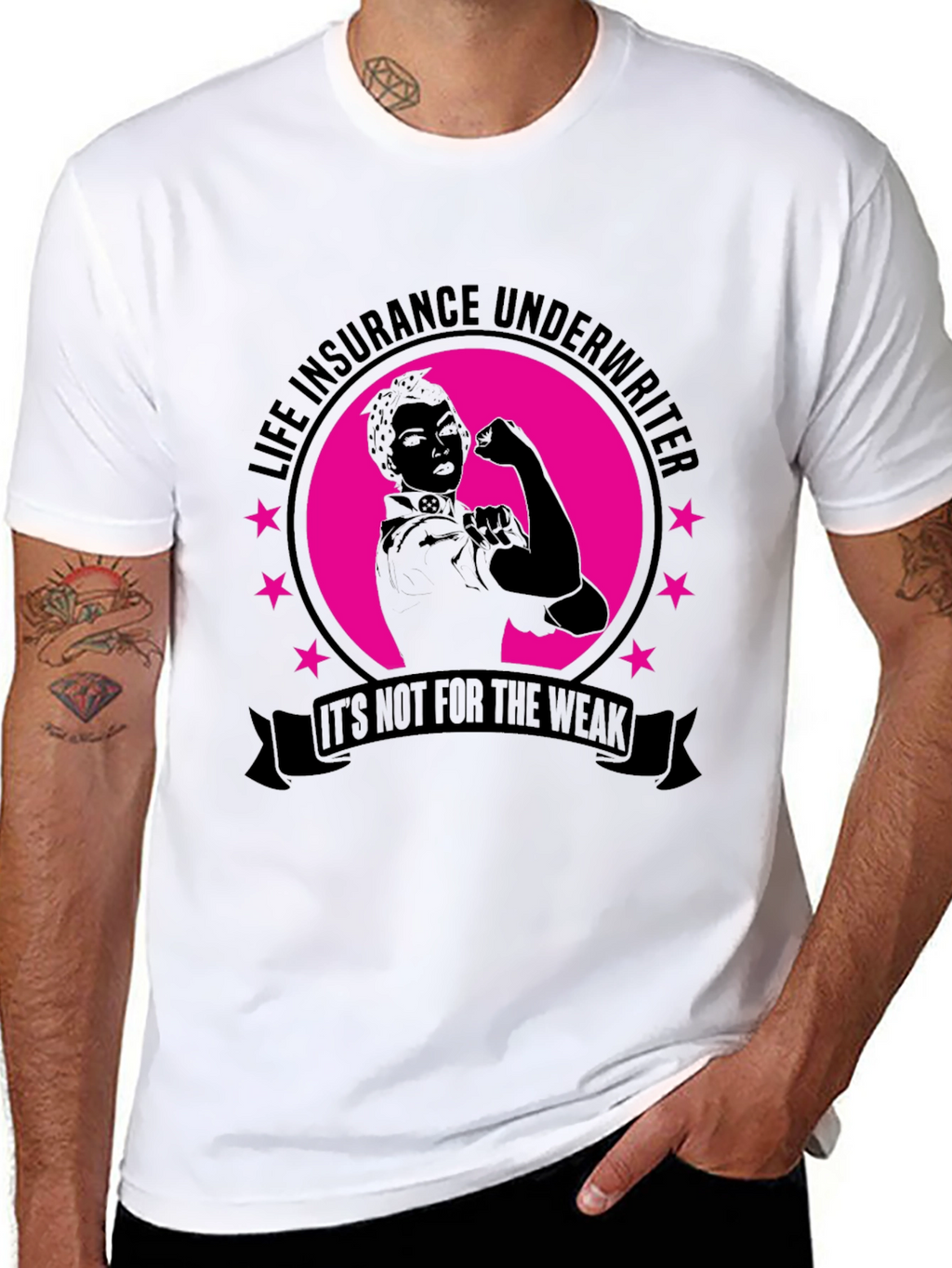 Life Insurance Underwriter T-Shirt - Strong Women