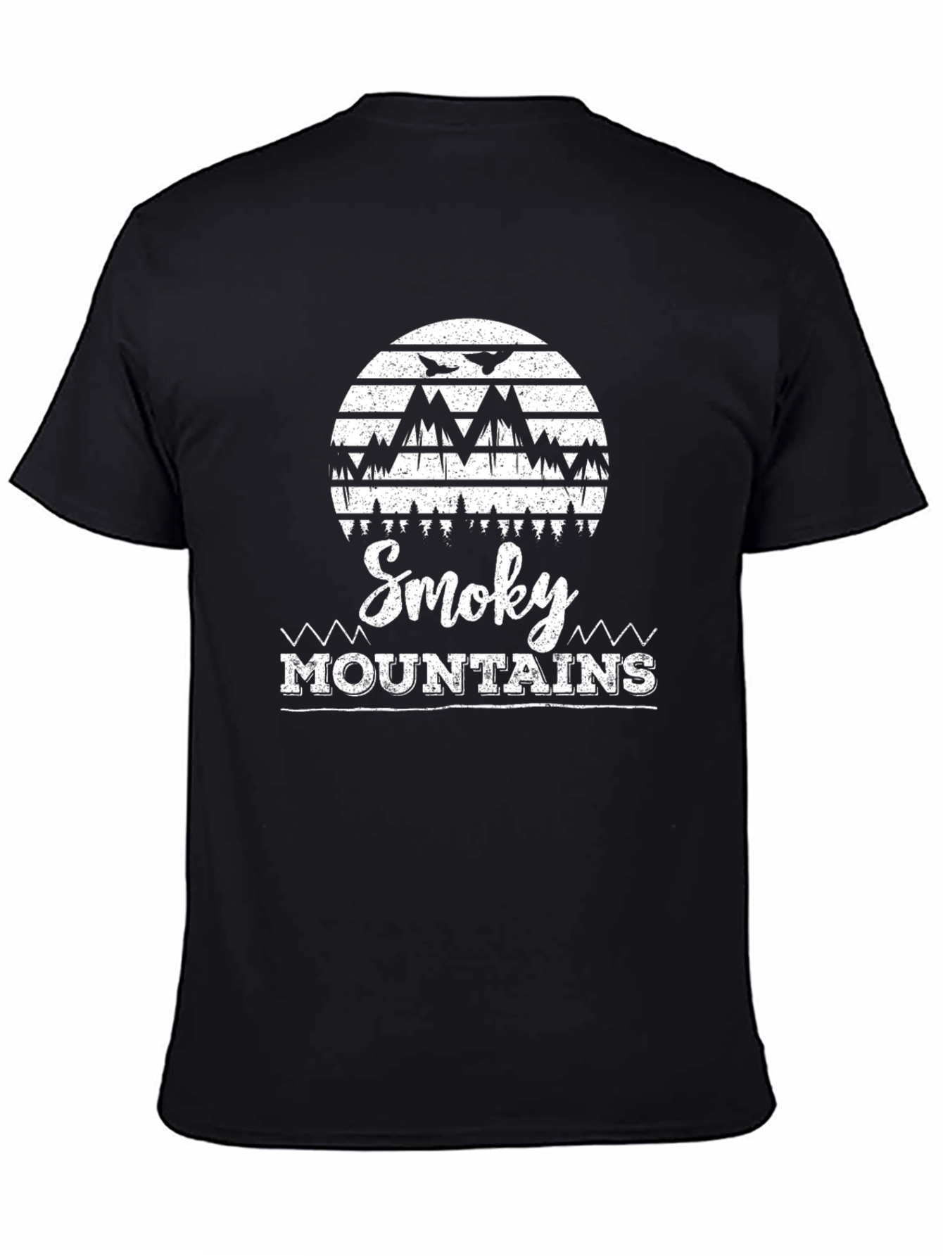 Smoky Mountains Graphic Tee - Unisex Black T-Shirt
