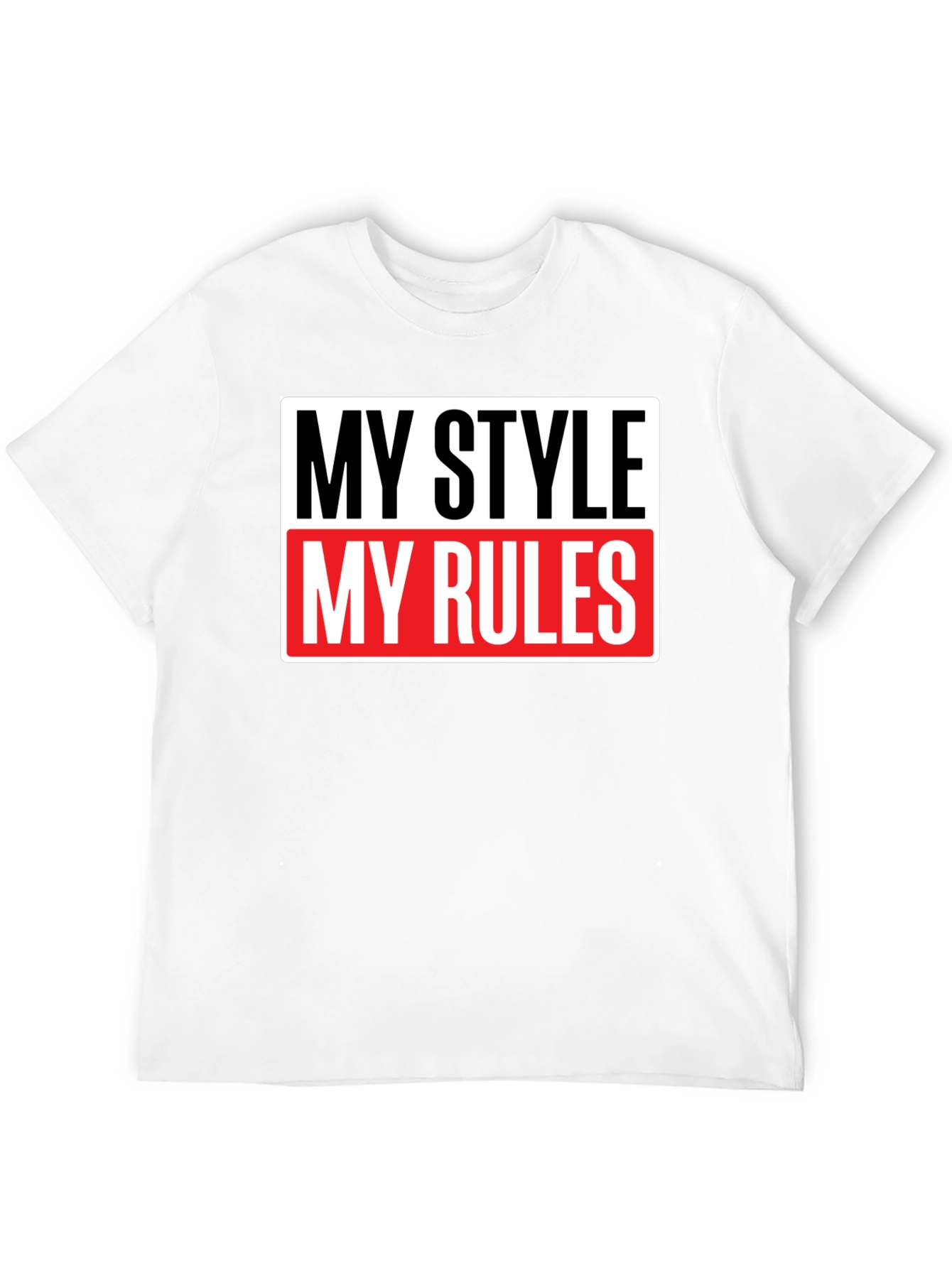 My Style My Rules Black Graphic Tee
