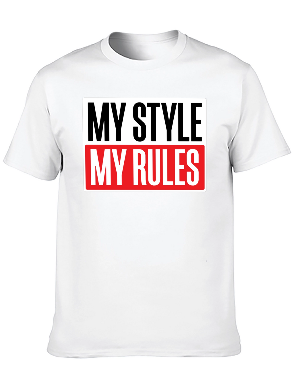 My Style My Rules Black Graphic Tee