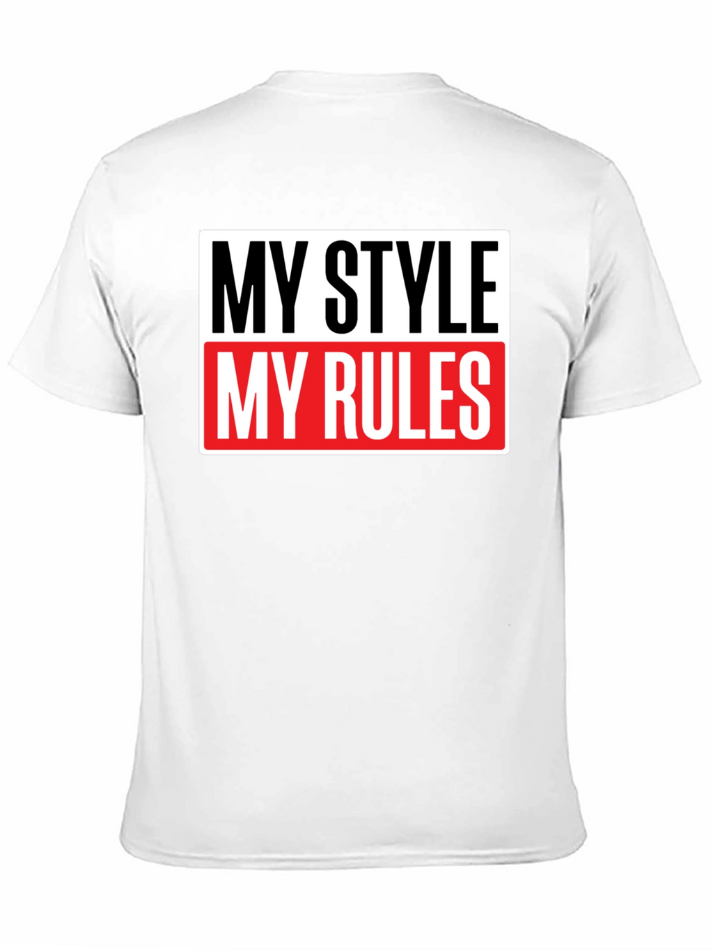 My Style My Rules Black Graphic Tee