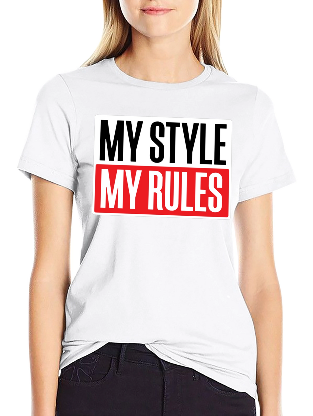 My Style My Rules Black Graphic Tee