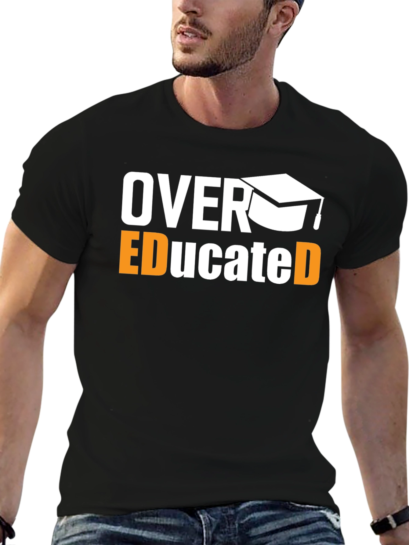 Over Educated Graphic T-Shirt - Funny Graduation Tee