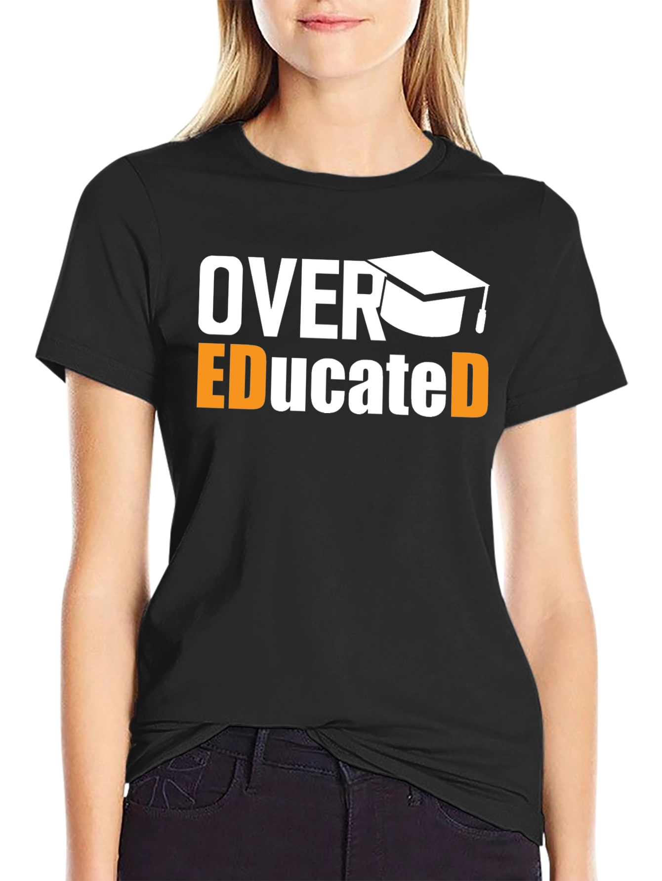 Over Educated Graphic T-Shirt - Funny Graduation Tee
