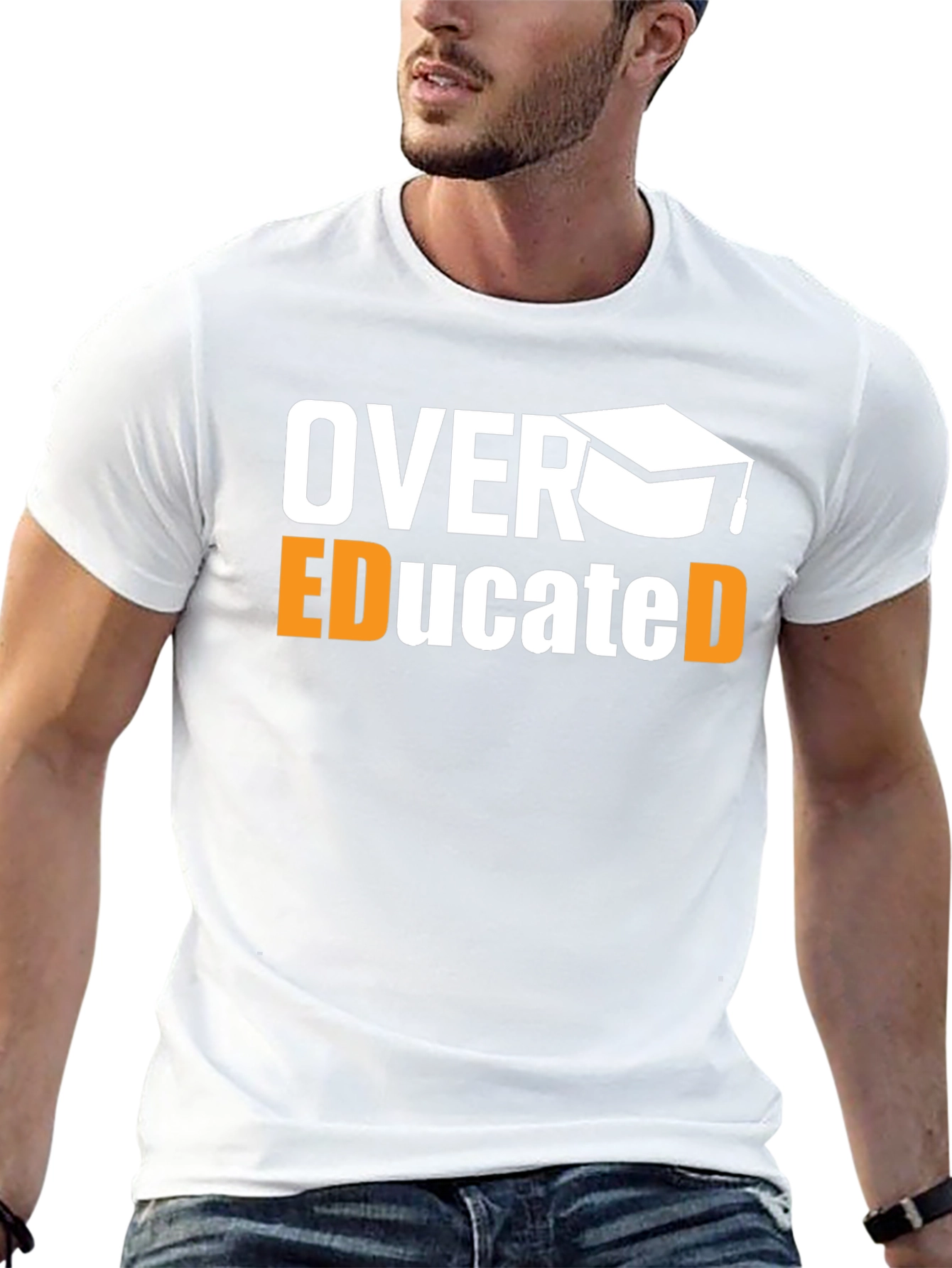 Over Educated Graphic T-Shirt - Funny Graduation Tee