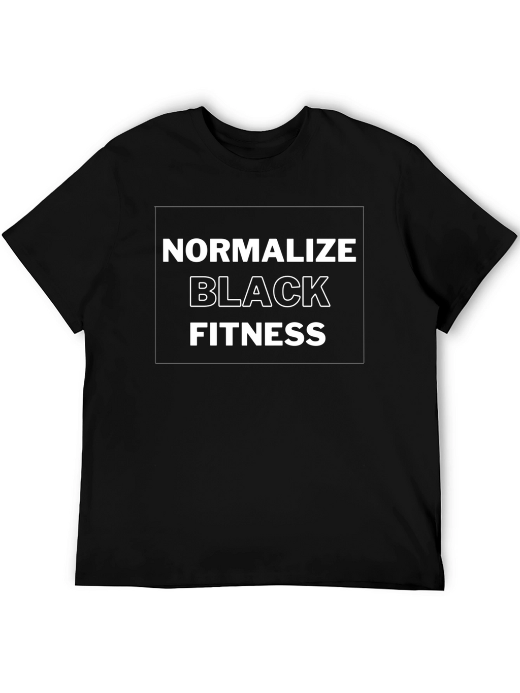 Normalize Black Fitness Black T-Shirt