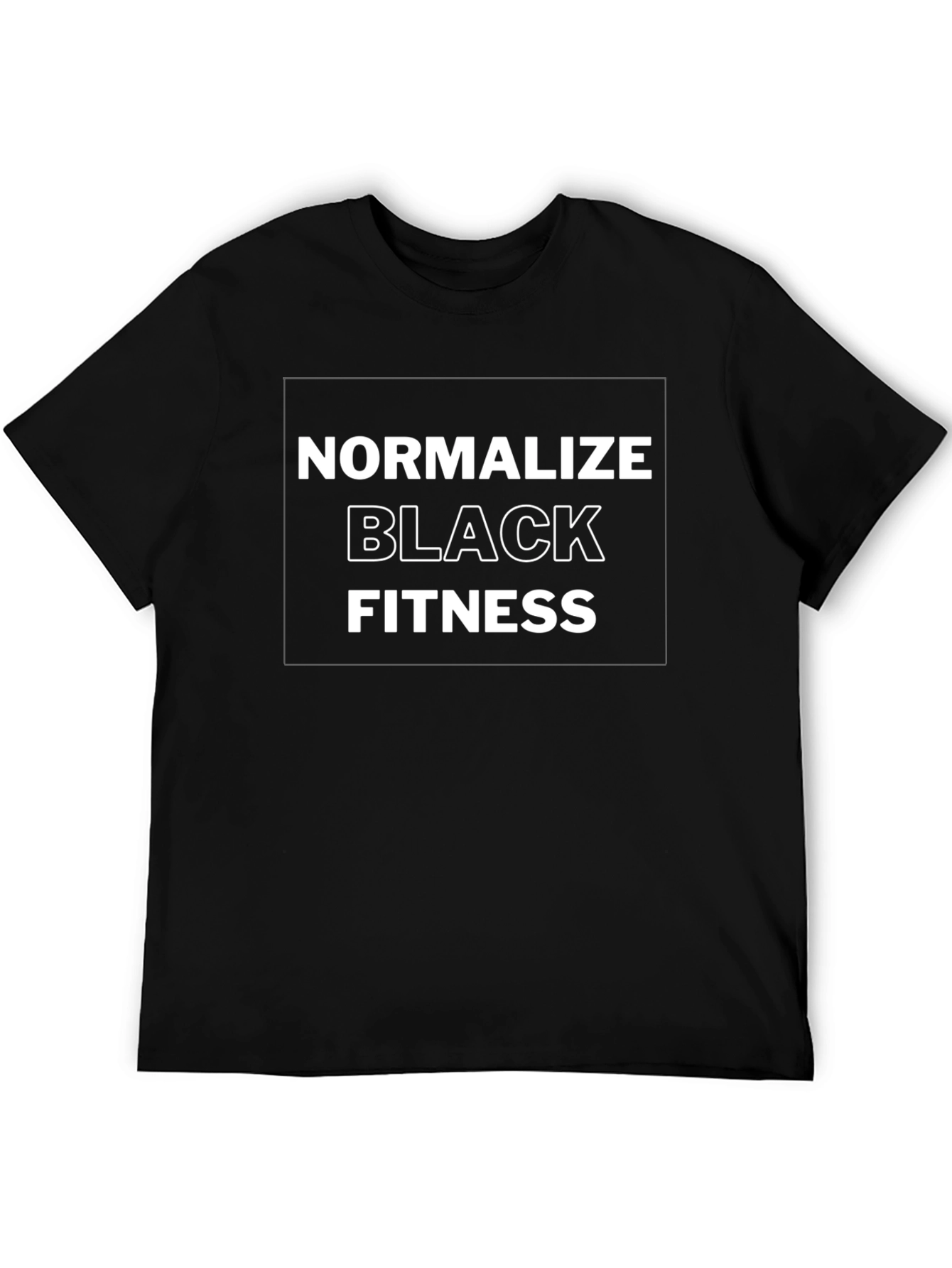 Normalize Black Fitness Black T-Shirt