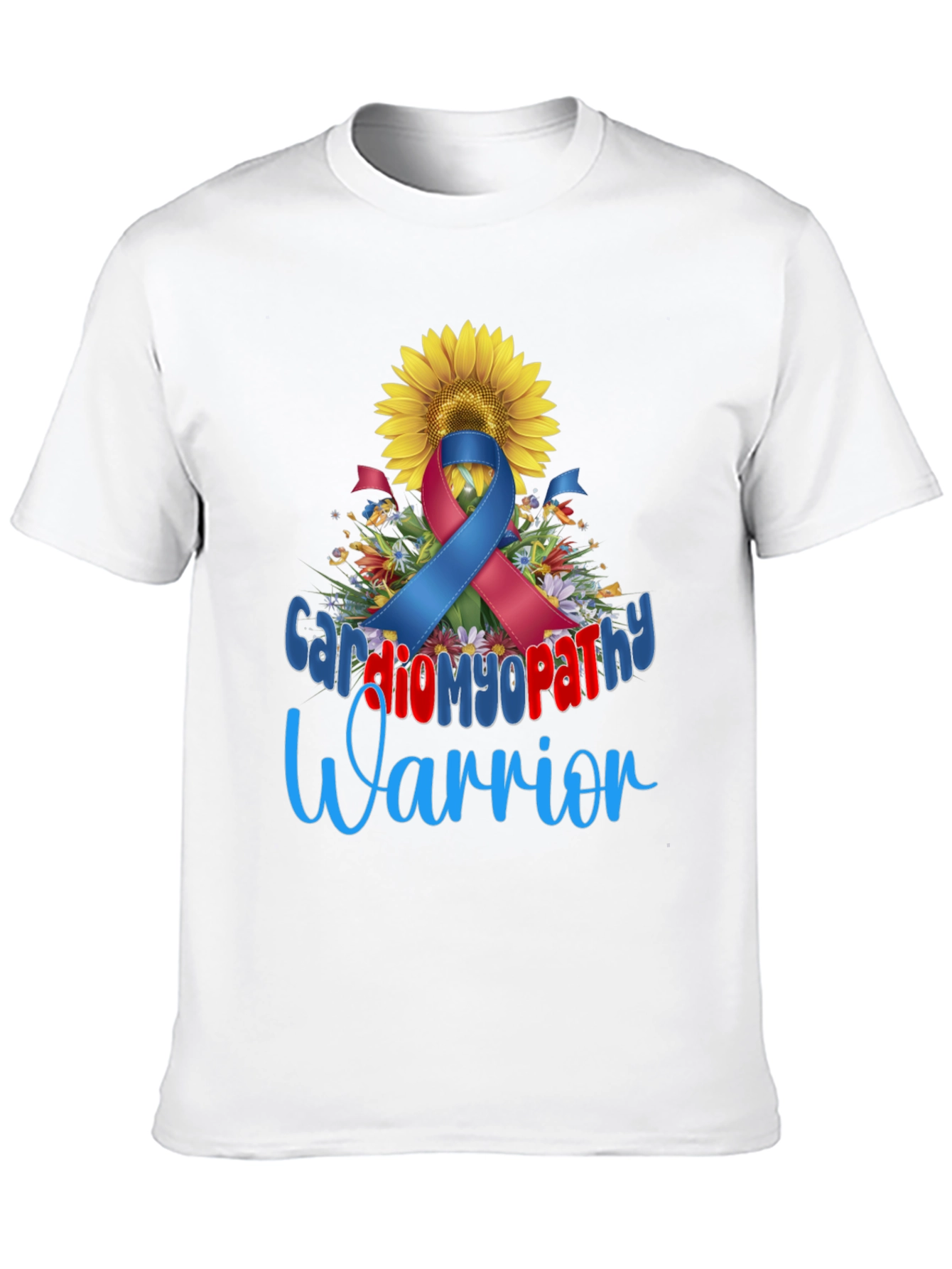 Cardiomyopathy Warrior Sunflower Awareness T-Shirt