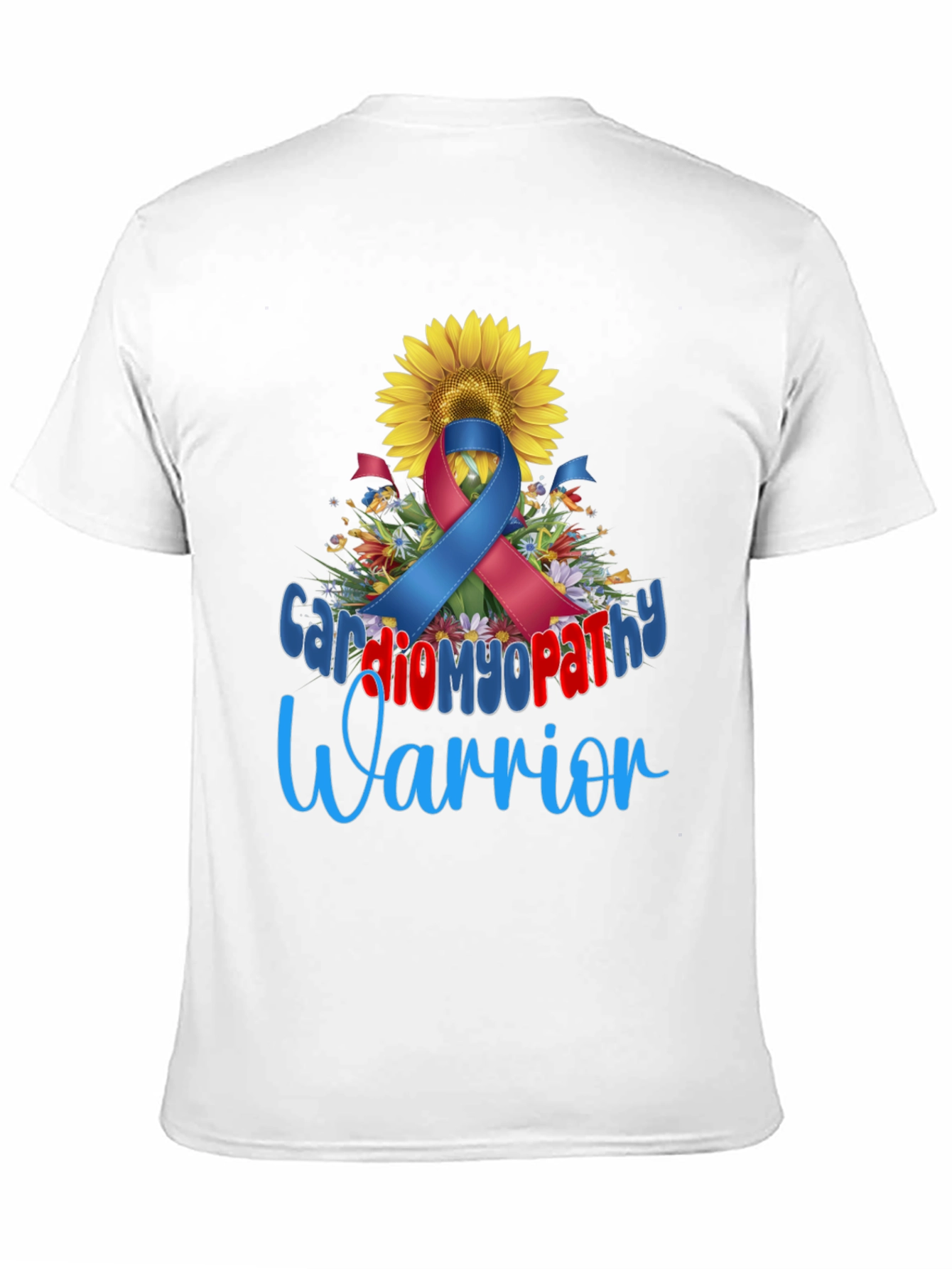 Cardiomyopathy Warrior Sunflower Awareness T-Shirt