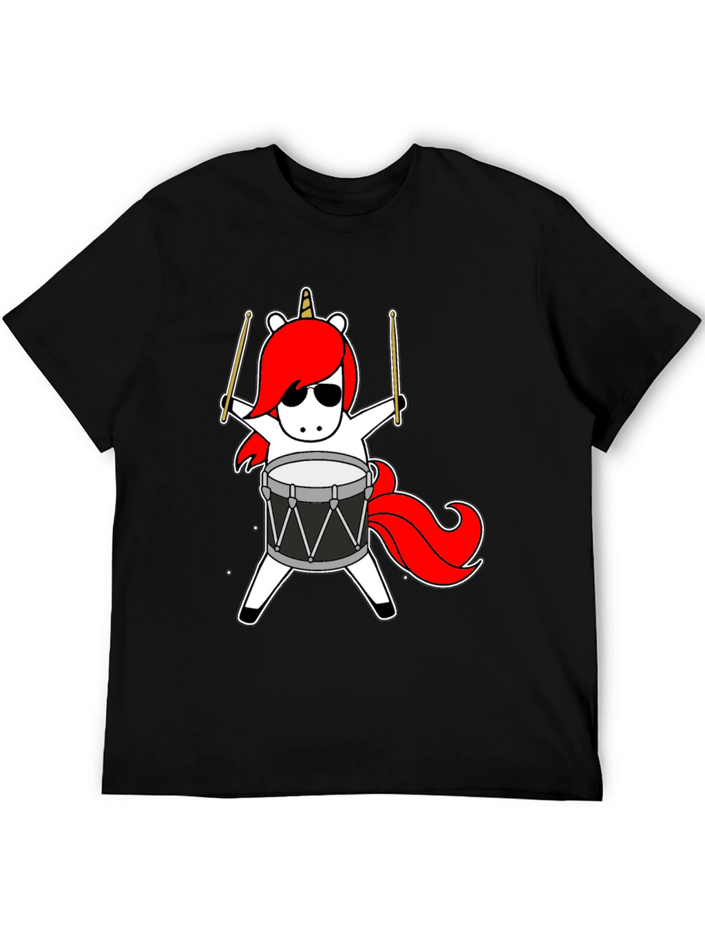 Unicorn Drummer Graphic Tee