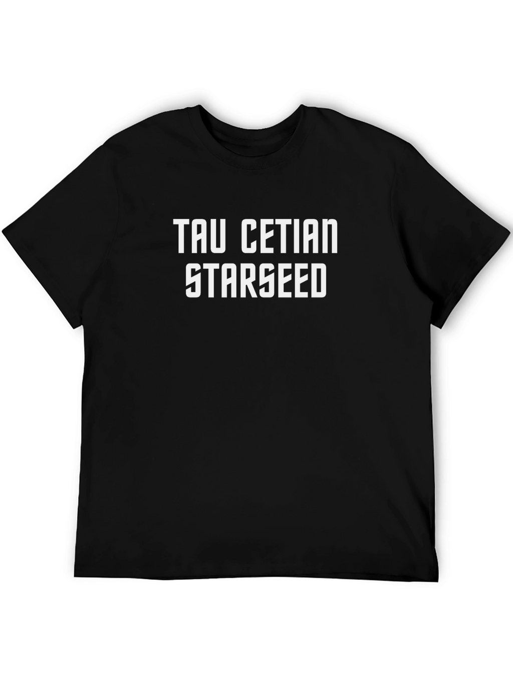 Tau Cetian Starseed Graphic T-Shirt - Black