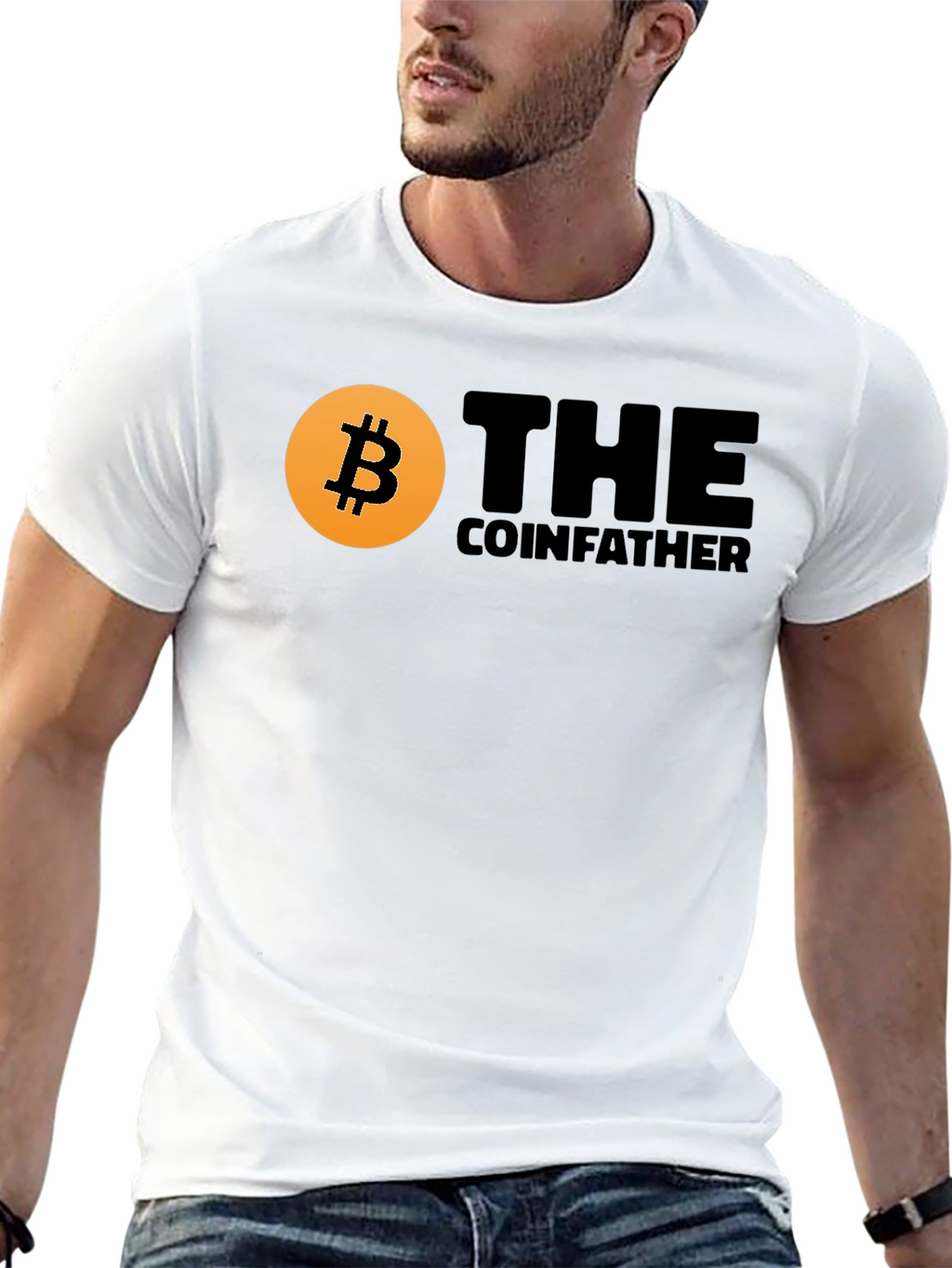 Bitcoin CoinFather T-Shirt - Crypto Fan Apparel