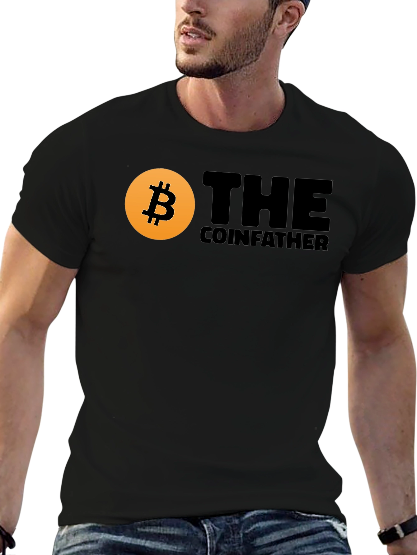 Bitcoin CoinFather T-Shirt - Crypto Fan Apparel