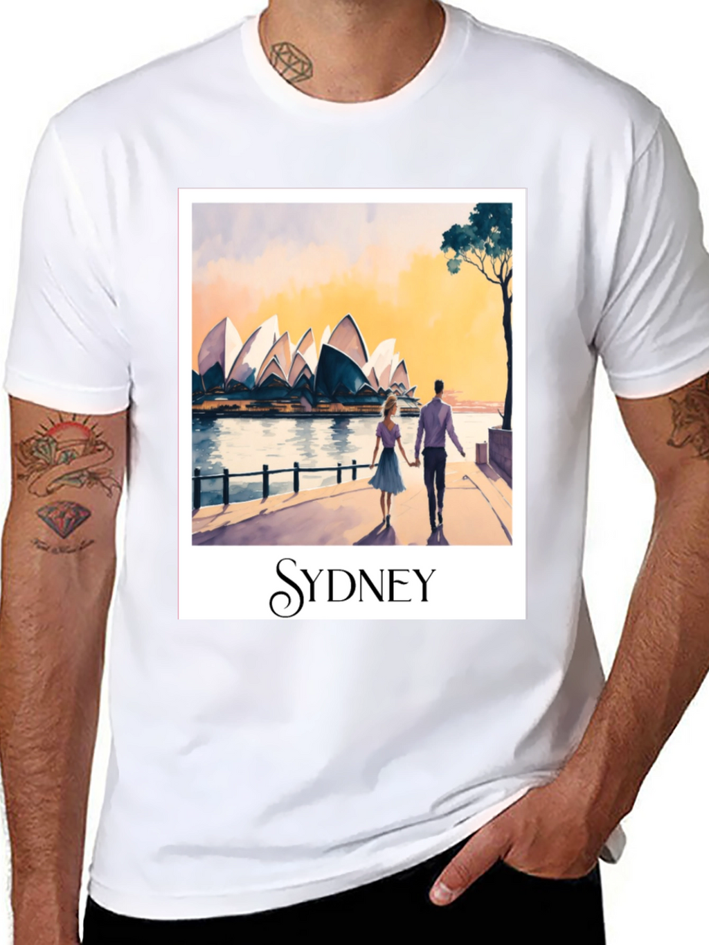 Sydney Opera House Art T-Shirt