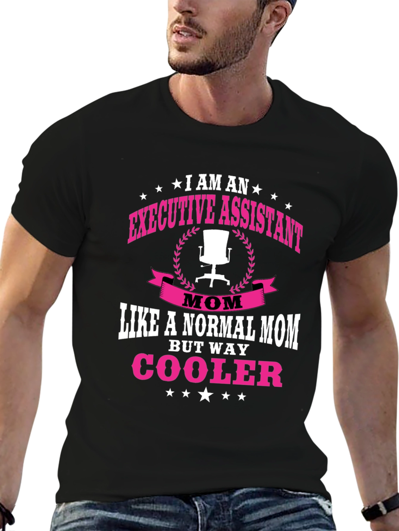 Executive Assistant Mom Black T-Shirt