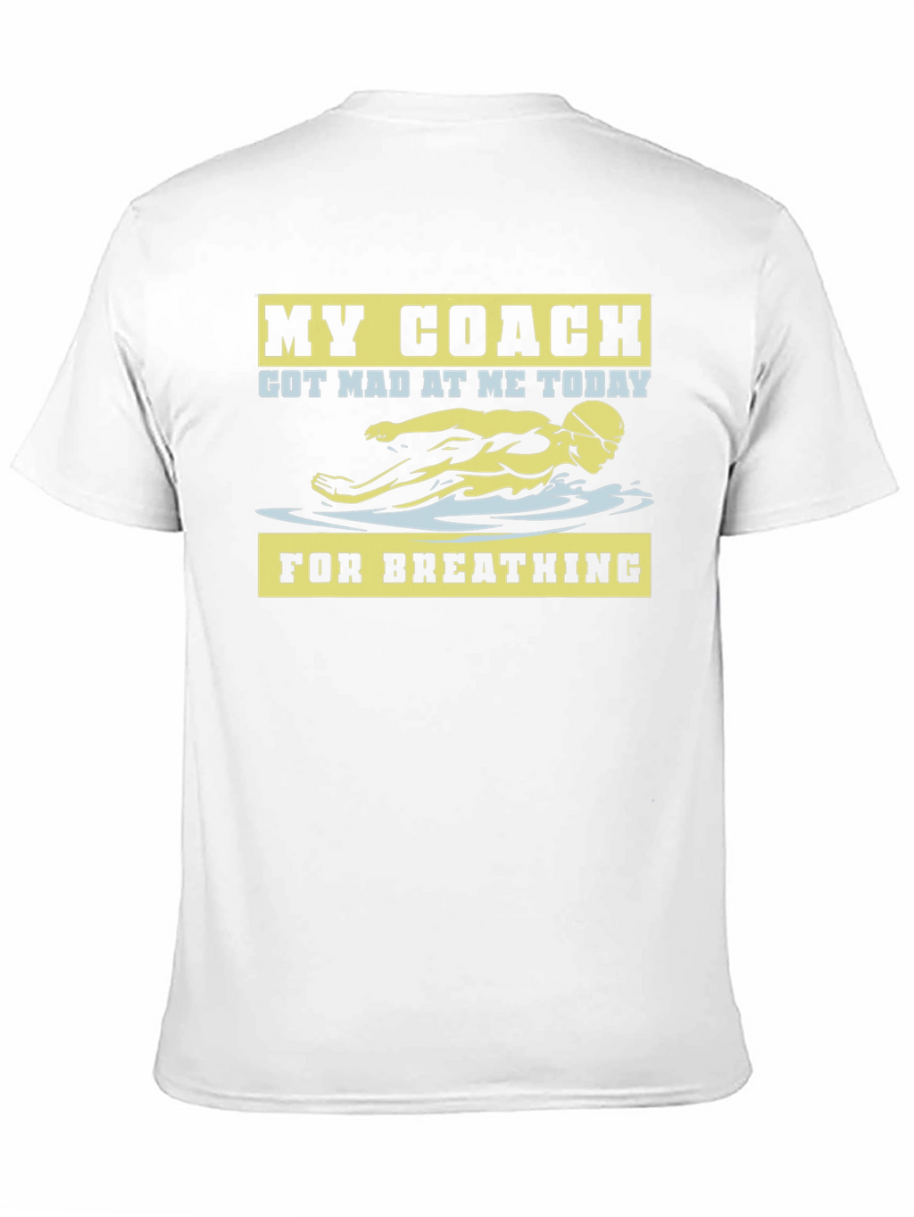 Funny Swimming Coach T-Shirt - Breathing Humor