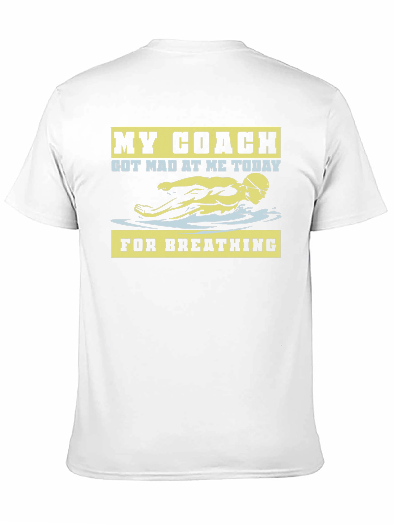 Funny Swimming Coach T-Shirt - Breathing Humor