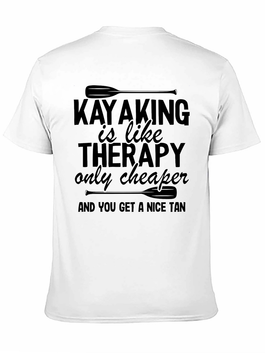 Kayaking is Like Therapy T-Shirt Funny Paddle Tee