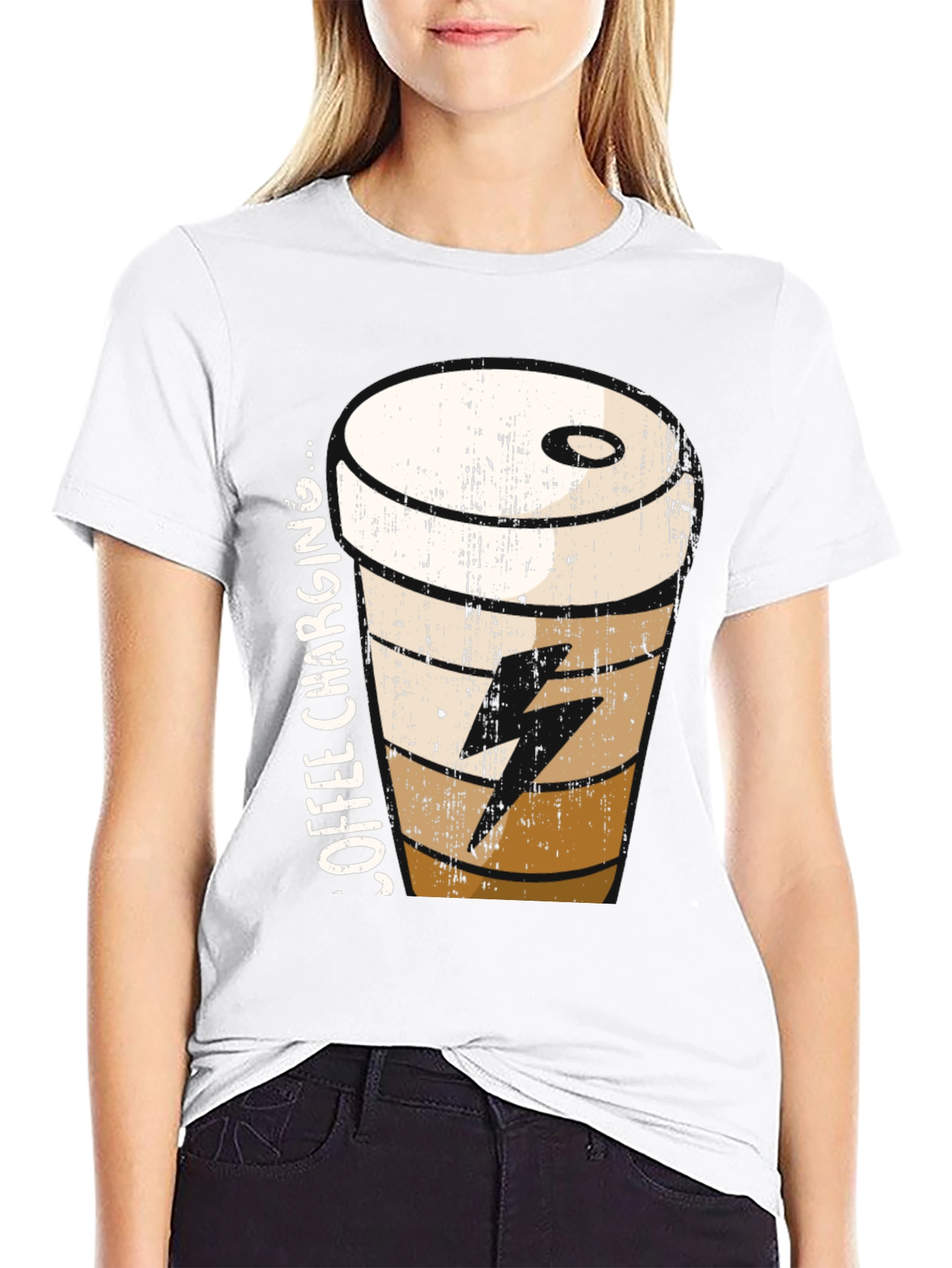 Coffee Charging T-Shirt - Unisex Graphic Tee