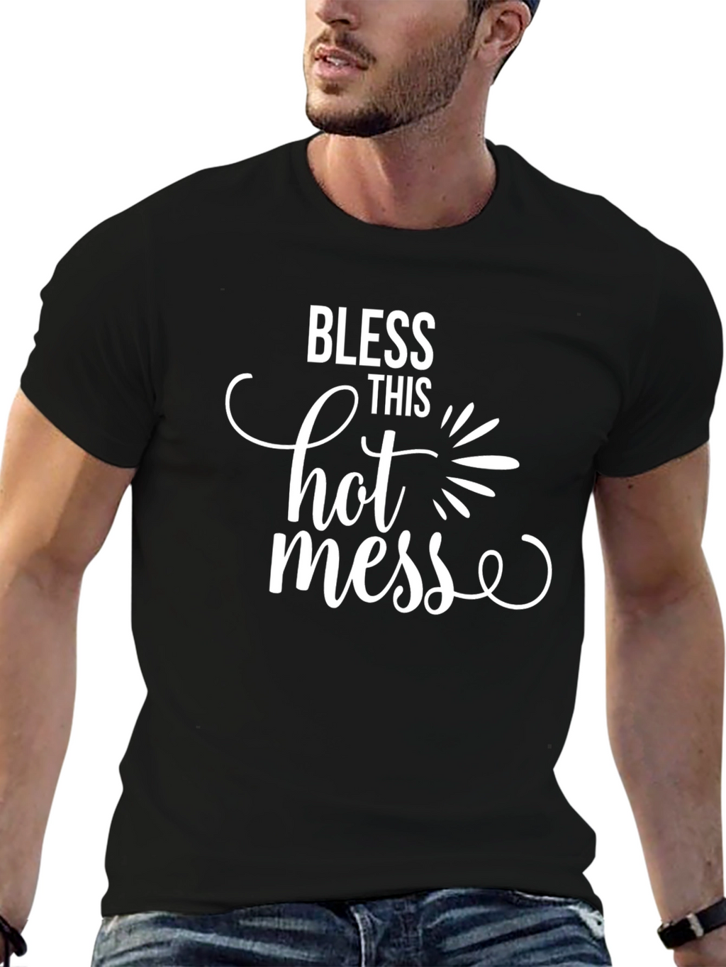 Bless This Hot Mess Graphic T-Shirt - Unisex