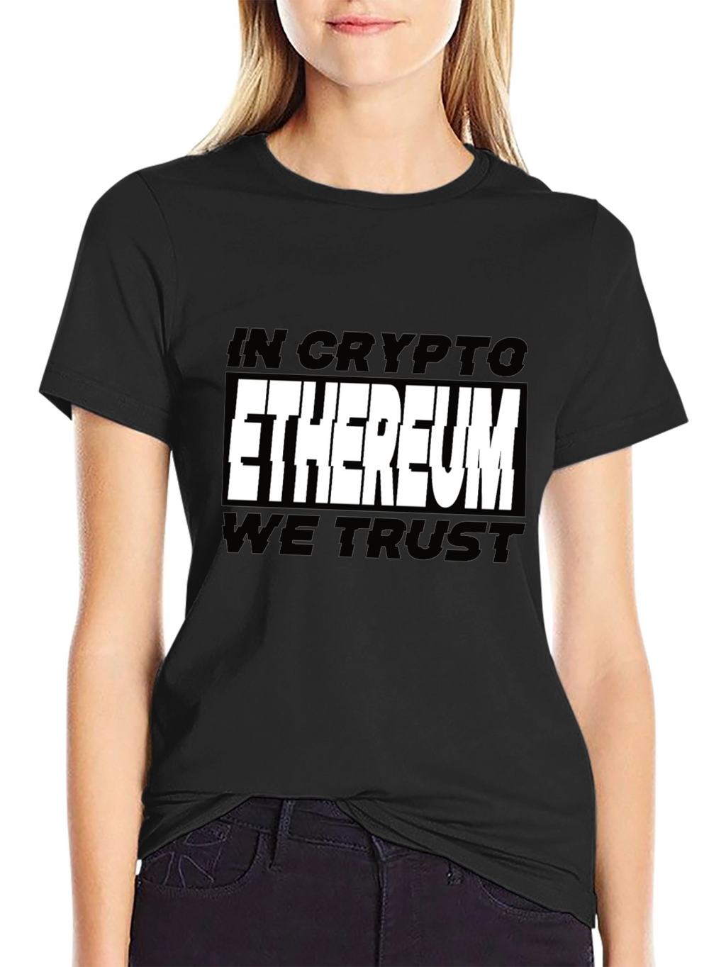 Ethereum Crypto T-Shirt - In Crypto We Trust