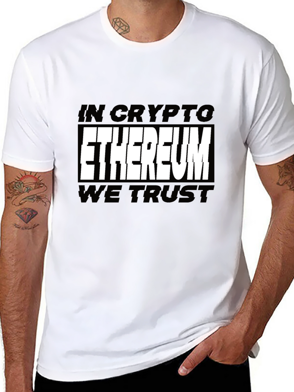 Ethereum Crypto T-Shirt - In Crypto We Trust