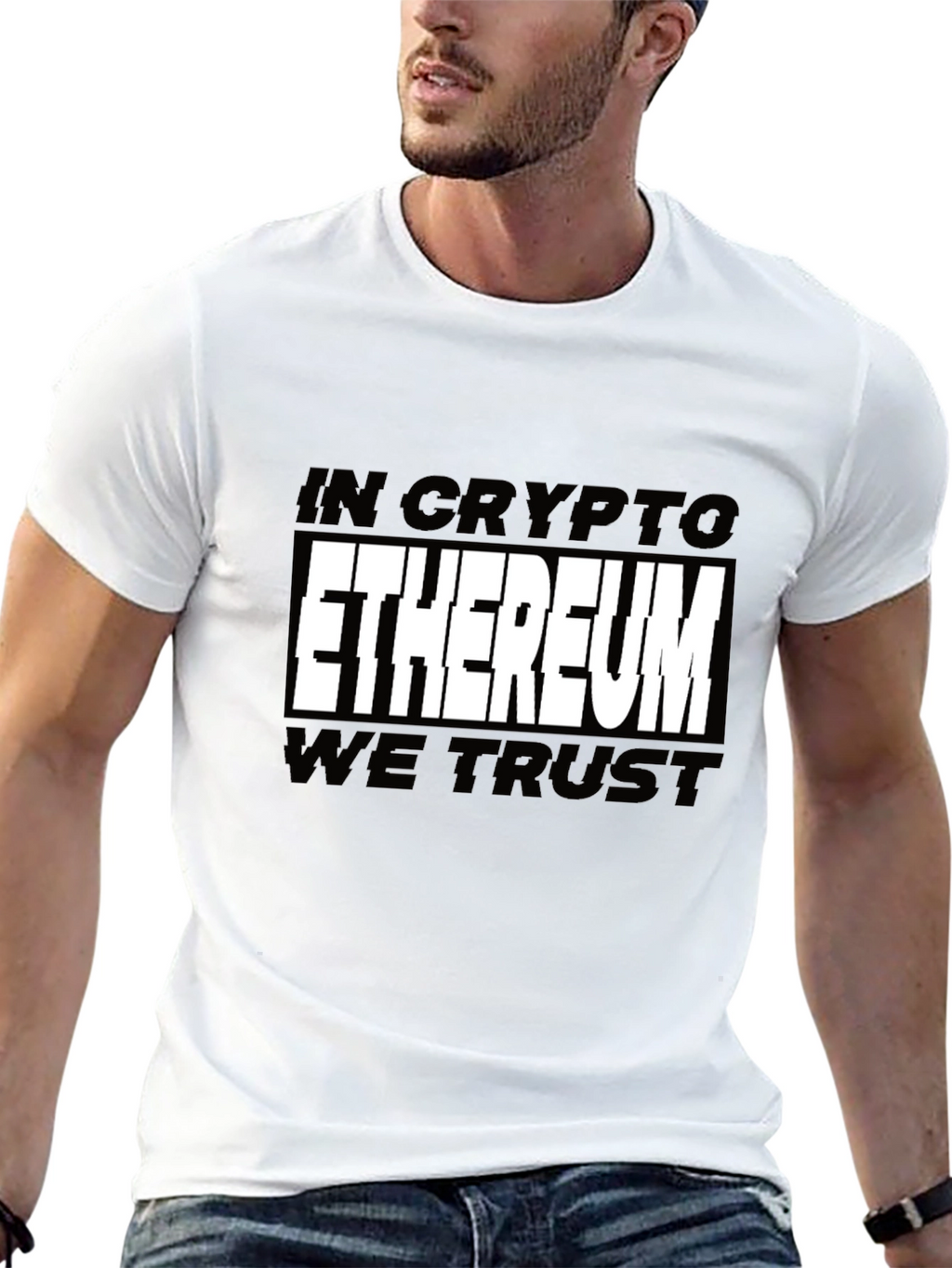 Ethereum Crypto T-Shirt - In Crypto We Trust