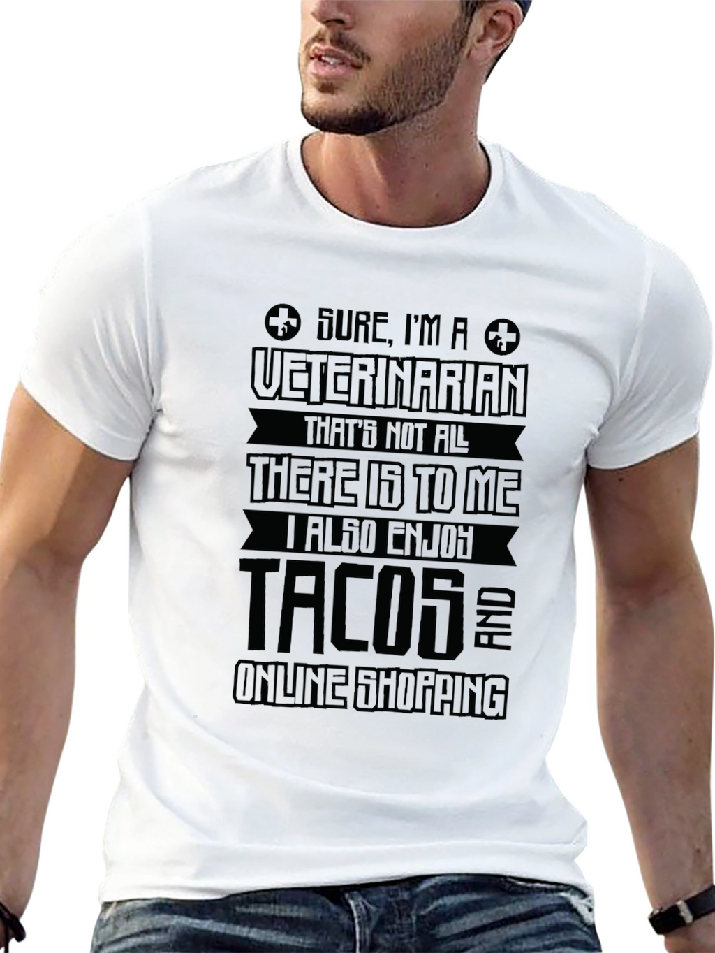 Veterinarian Tacos Online Shopping Graphic T-Shirt