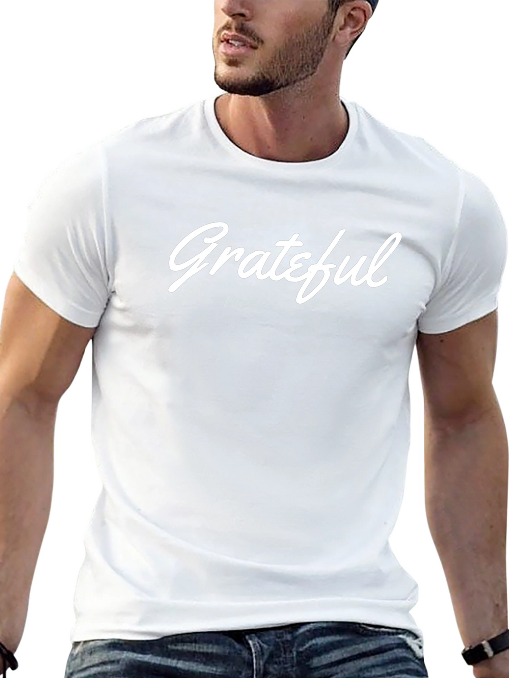 Grateful Black Graphic Tee - Casual Comfort