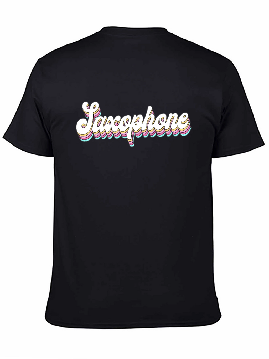 Saxophone Graphic Tee - Retro Music Shirt