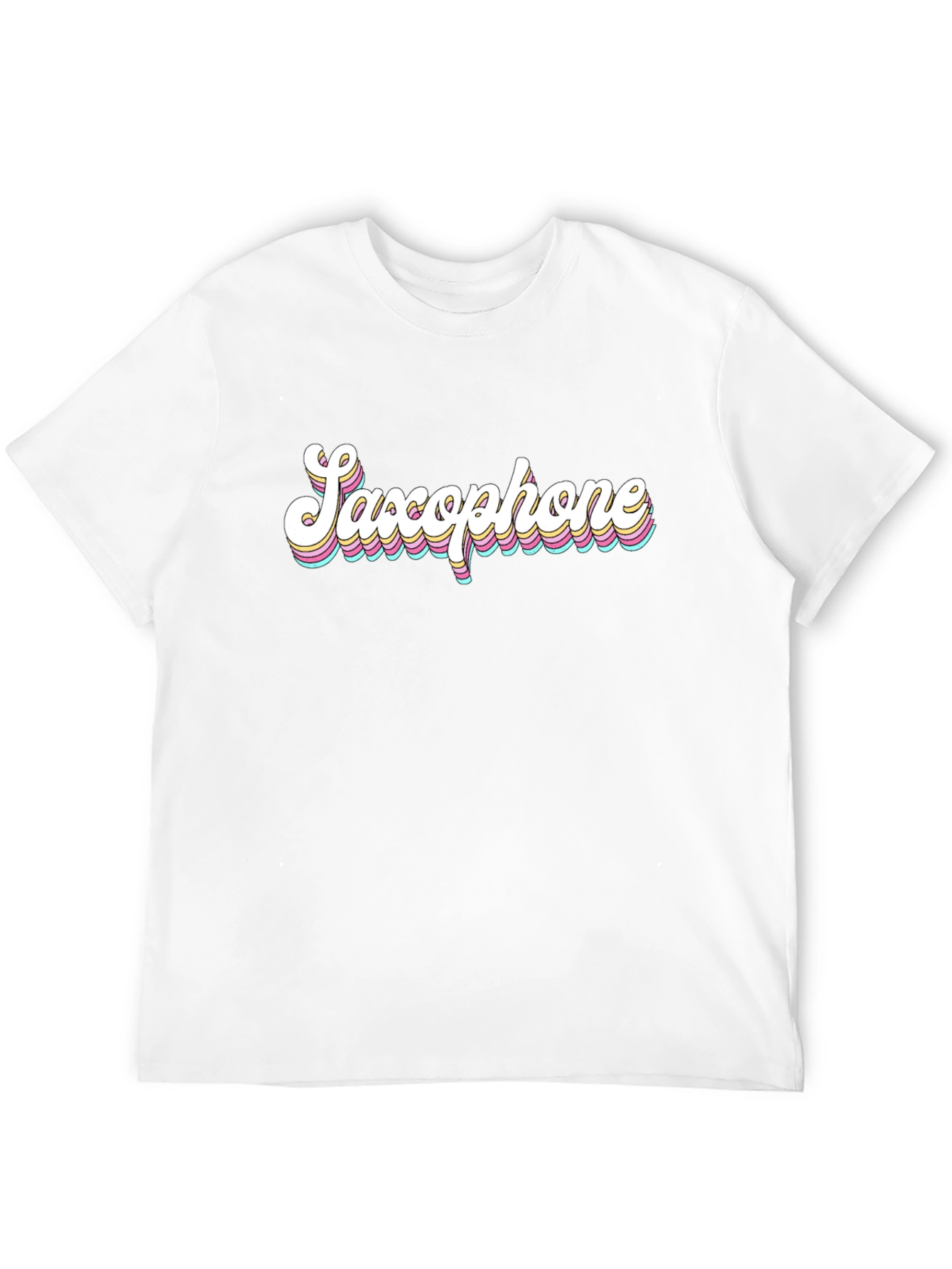 Saxophone Graphic Tee - Retro Music Shirt
