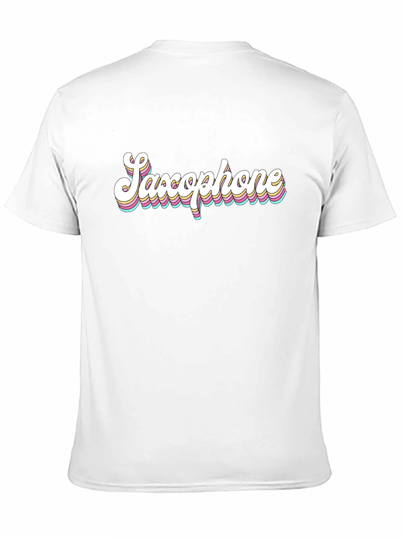 Saxophone Graphic Tee - Retro Music Shirt
