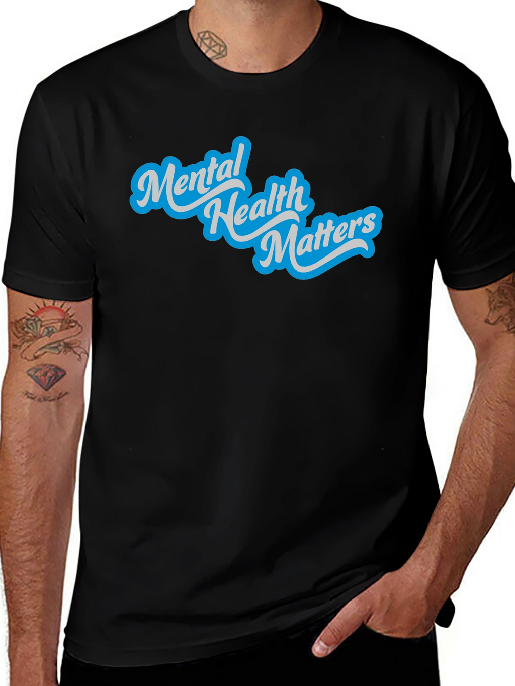 Mental Health Matters Graphic Tee - Black