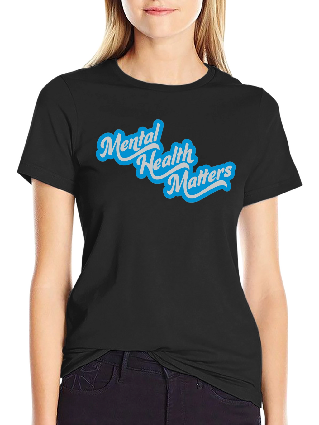 Mental Health Matters Graphic Tee - Black