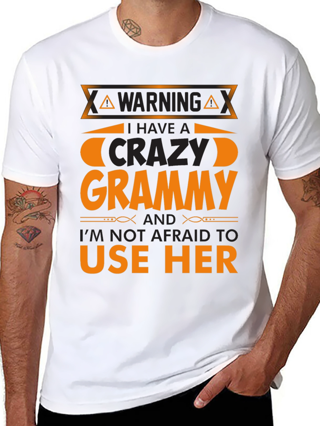 Warning Crazy Grammy T-Shirt