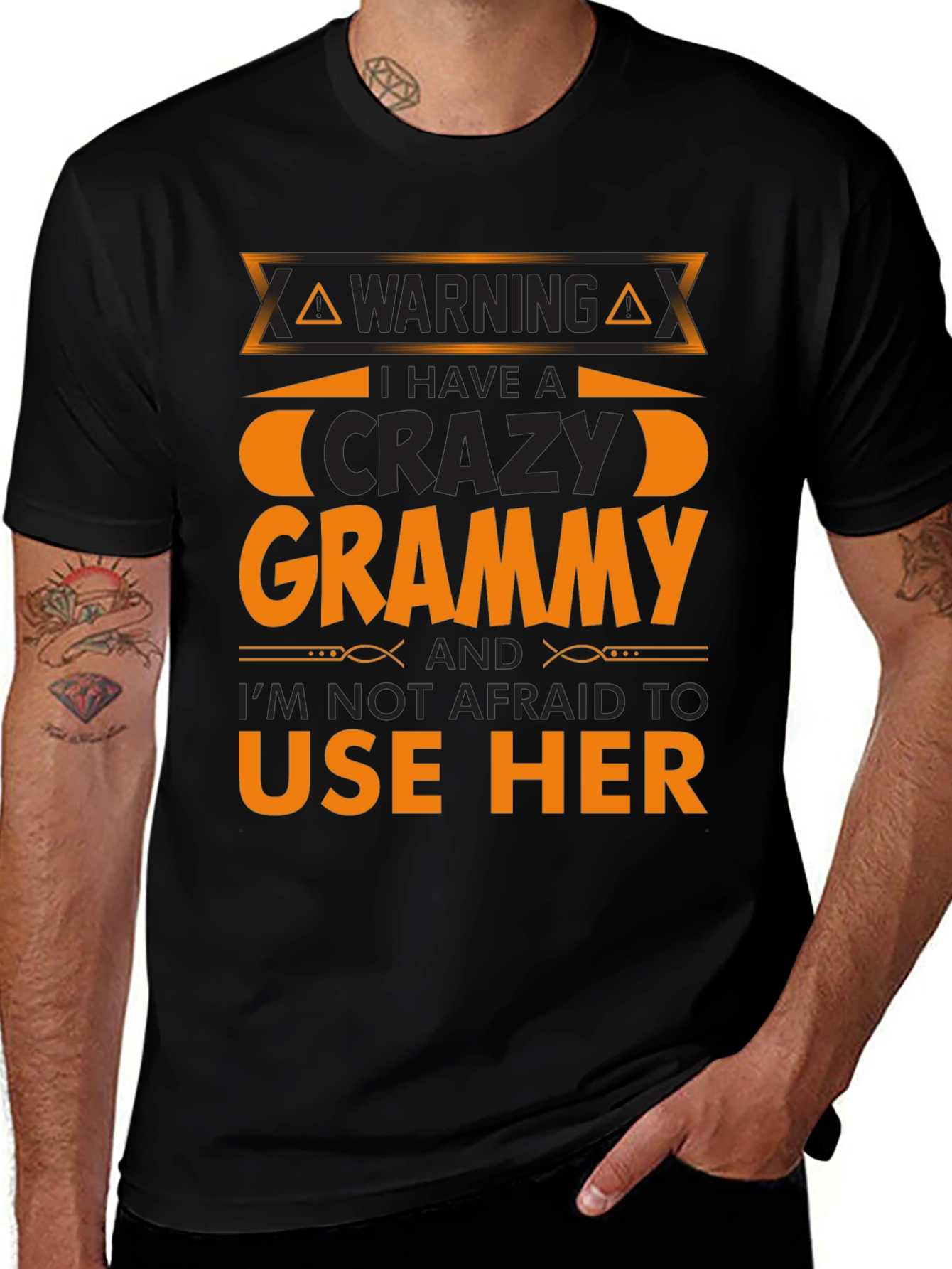Warning Crazy Grammy T-Shirt