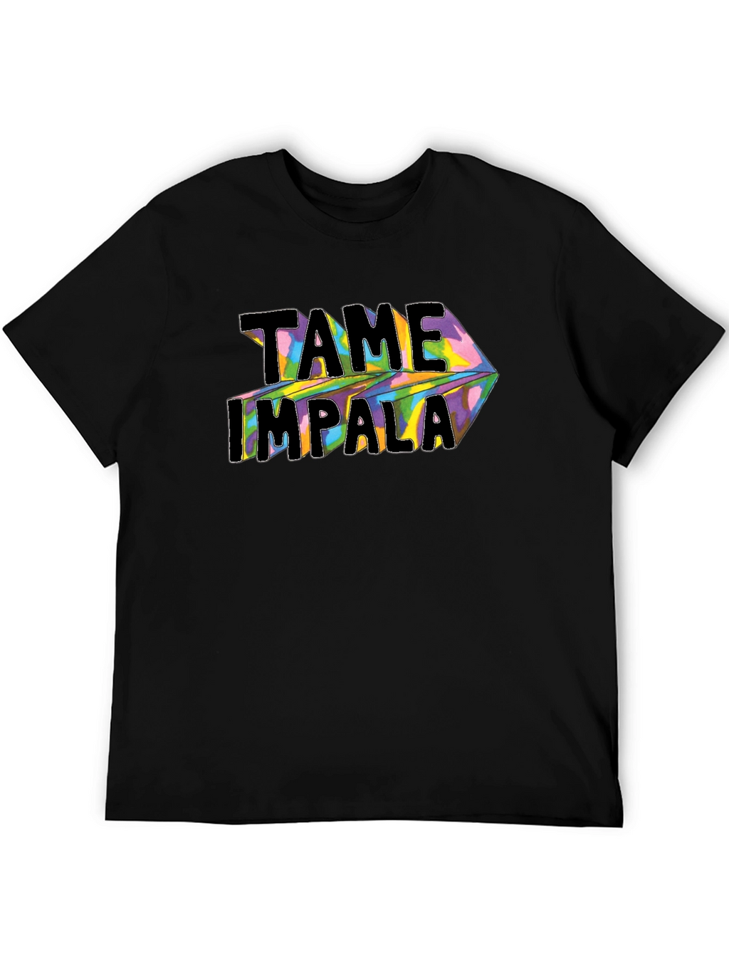 Tame Impala Graphic Print Black T-Shirt