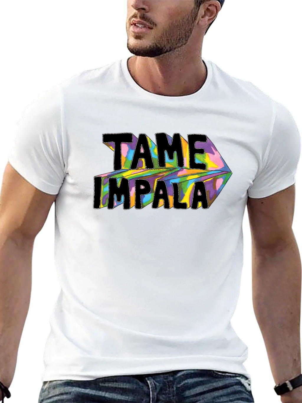 Tame Impala Graphic Print Black T-Shirt